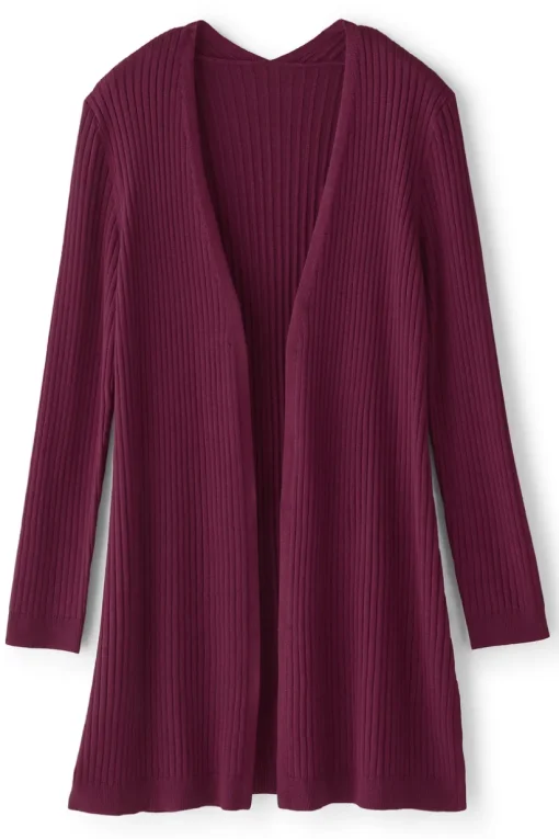 Soft Essential Ribbed Long Cardi