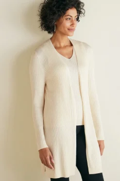 Soft Essential Ribbed Long Cardi