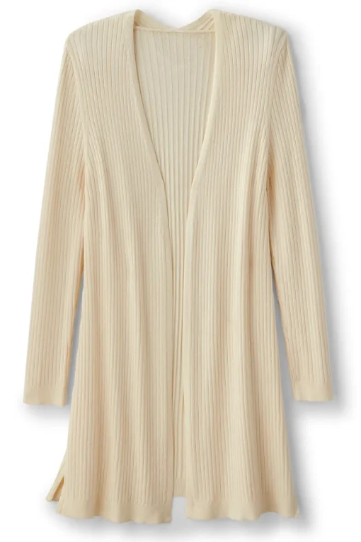 Soft Essential Ribbed Long Cardi
