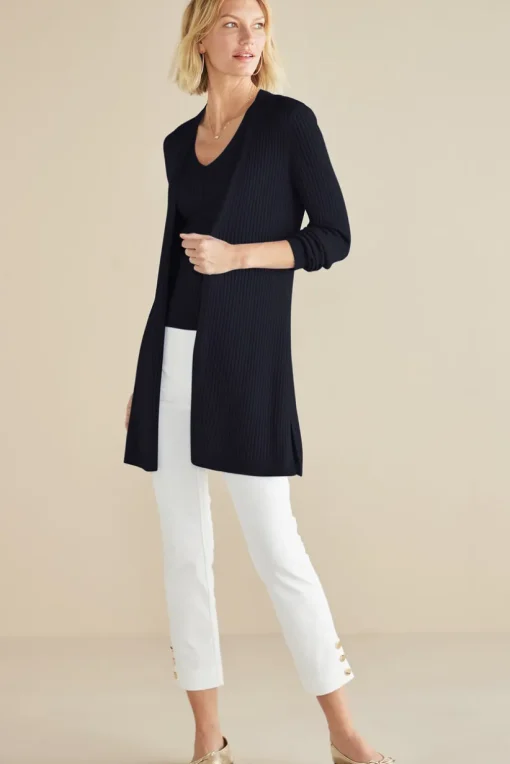 Soft Essential Ribbed Long Cardi