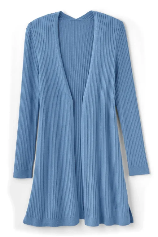Soft Essential Ribbed Long Cardi