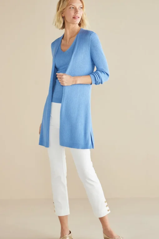 Soft Essential Ribbed Long Cardi