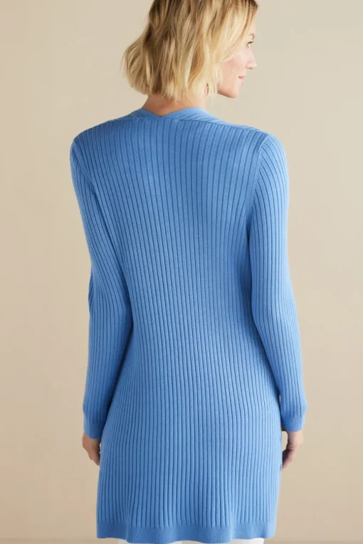 Soft Essential Ribbed Long Cardi