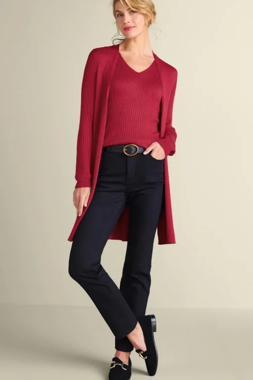 Soft Essential Ribbed Long Cardi