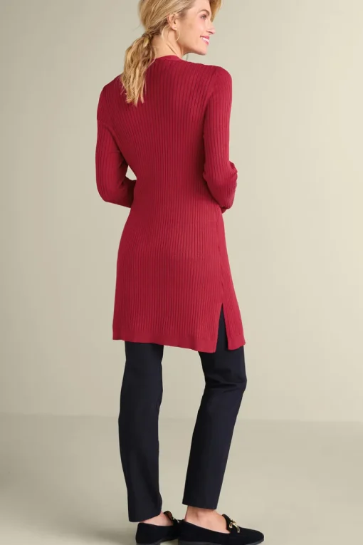 Soft Essential Ribbed Long Cardi