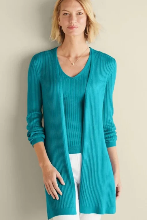 Soft Essential Ribbed Long Cardi