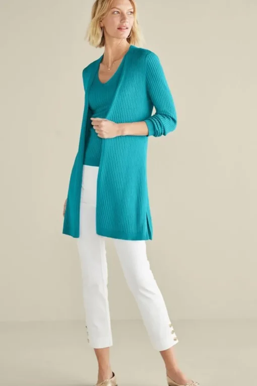 Soft Essential Ribbed Long Cardi