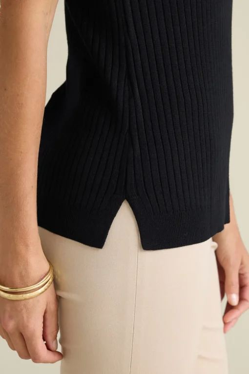 Soft Essential Ribbed Turtleneck Tank