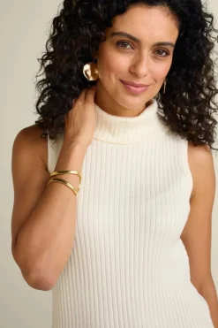 Soft Essential Ribbed Turtleneck Tank
