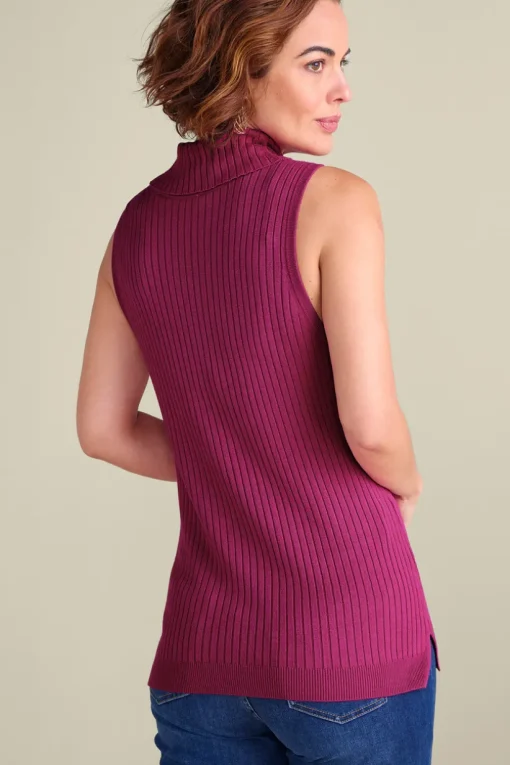 Soft Essential Ribbed Turtleneck Tank