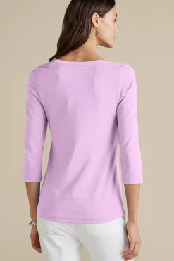 Soft Essential Supima 3/4 Sleeve Tee