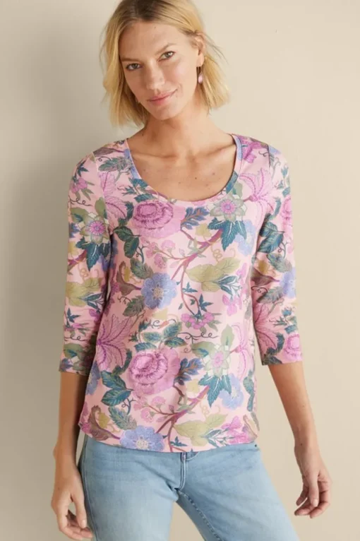Soft Essential Supima 3/4 Sleeve Tee