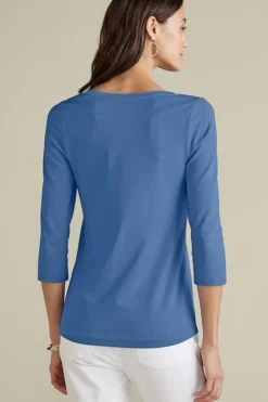 Soft Essential Supima 3/4 Sleeve Tee I