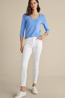 Soft Essential Supima 3/4 Sleeve Tee I