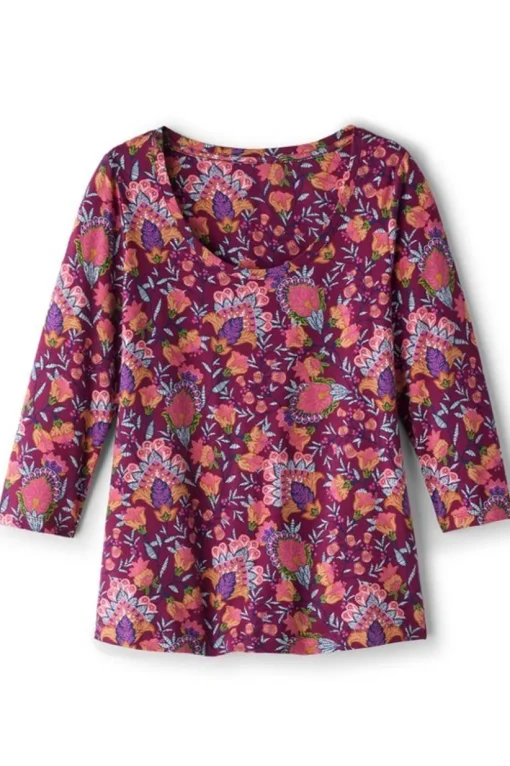 Soft Essential Supima 3/4 Sleeve Tee