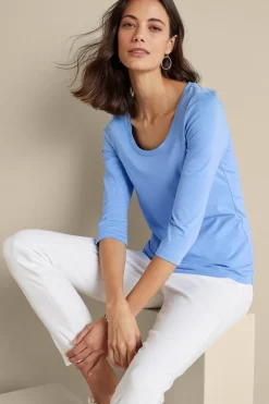 Soft Essential Supima 3/4 Sleeve Tee I
