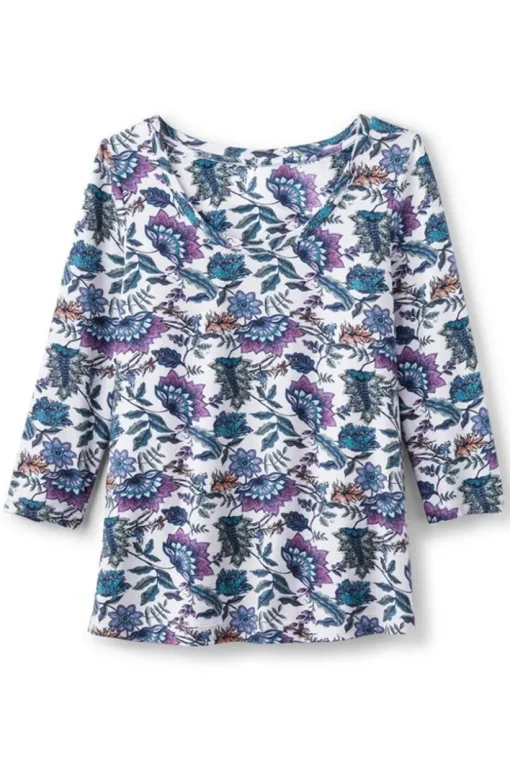 Soft Essential Supima 3/4 Sleeve Tee I