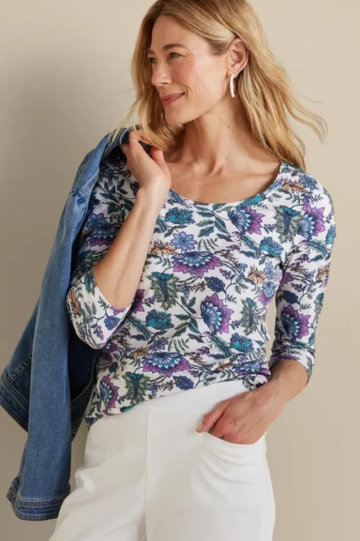 Soft Essential Supima 3/4 Sleeve Tee
