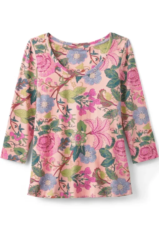 Soft Essential Supima 3/4 Sleeve Tee I
