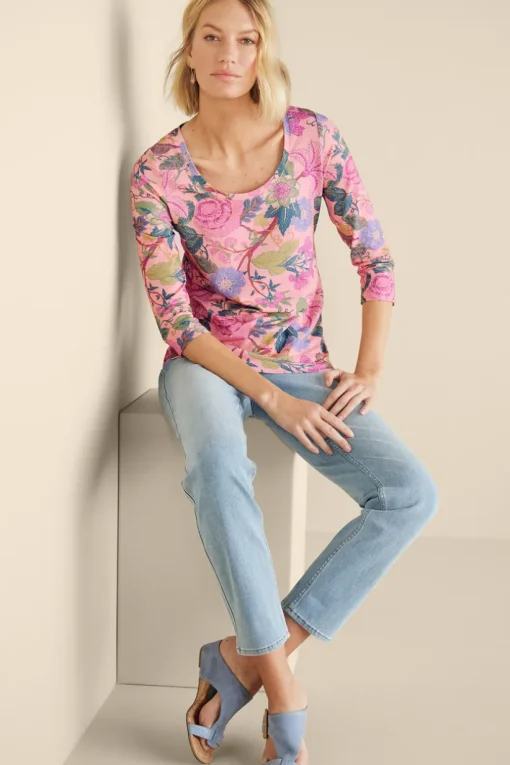 Soft Essential Supima 3/4 Sleeve Tee I