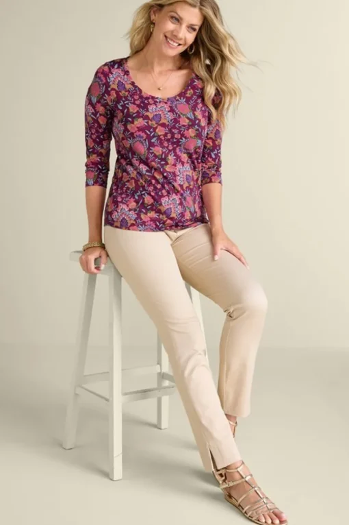 Soft Essential Supima 3/4 Sleeve Tee