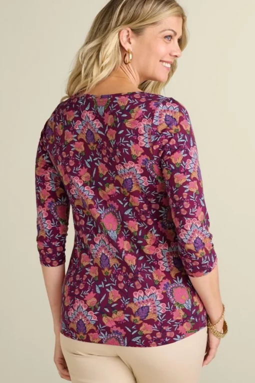 Soft Essential Supima 3/4 Sleeve Tee