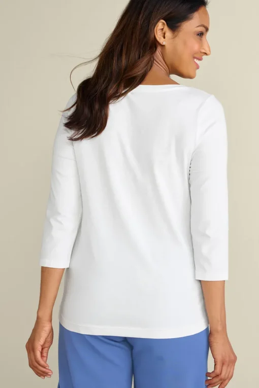 Soft Essential Supima 3/4 Sleeve Tee I