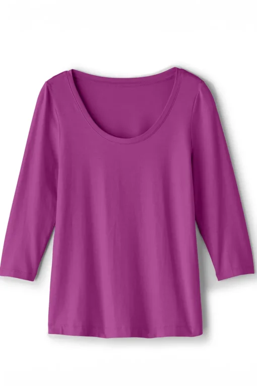 Soft Essential Supima 3/4 Sleeve Tee I
