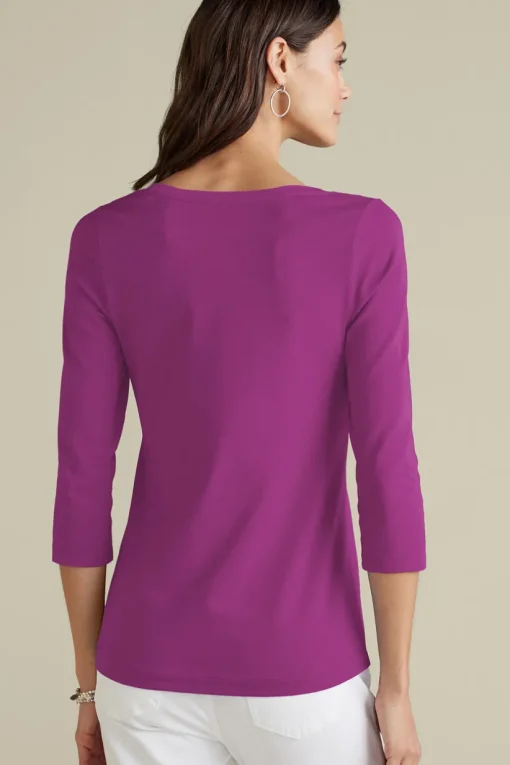 Soft Essential Supima 3/4 Sleeve Tee I