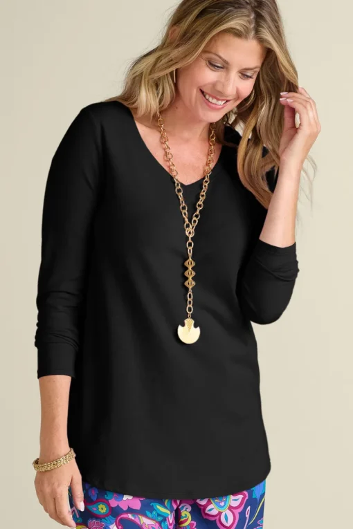 Soft Essential Supima Isabel Long Sleeve Tunic