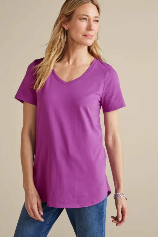 Soft Essential Supima Isabel Short Sleeve Tunic