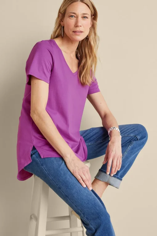 Soft Essential Supima Isabel Short Sleeve Tunic