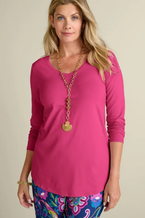 Soft Essential Supima Isabel Long Sleeve Tunic