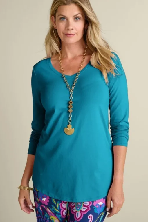 Soft Essential Supima Isabel Long Sleeve Tunic