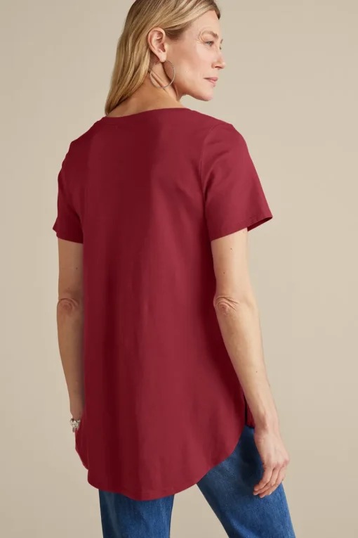 Soft Essential Supima Isabel Short Sleeve Tunic