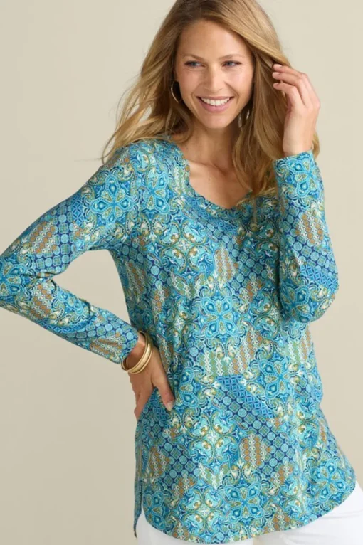 Soft Essential Supima Isabel Long Sleeve Tunic