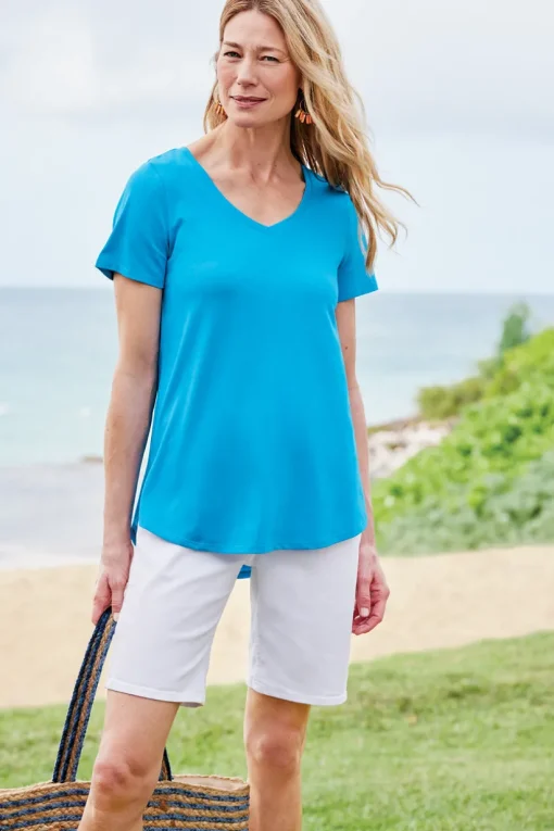 Soft Essential Supima Isabel Short Sleeve Tunic