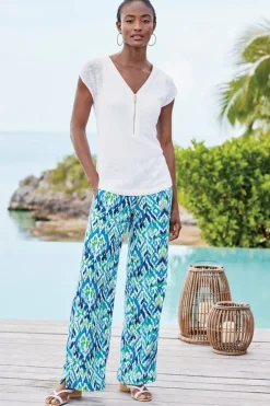 Sonoma Linen Blend Wide Leg Pants