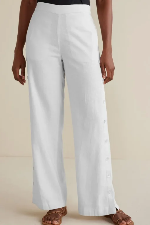 Sonoma Linen Blend Wide Leg Pants