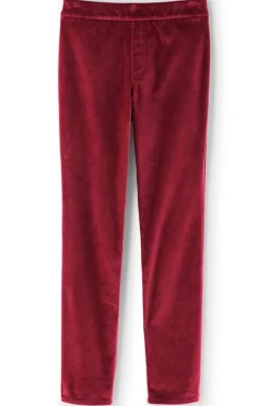 Sutton Velveteen Pull-On Slim Leg Pants