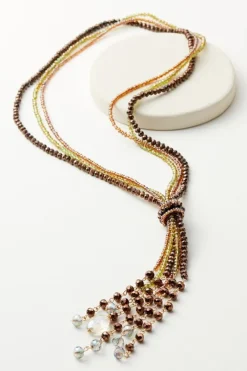 Taylor Beaded Tassel Necklace