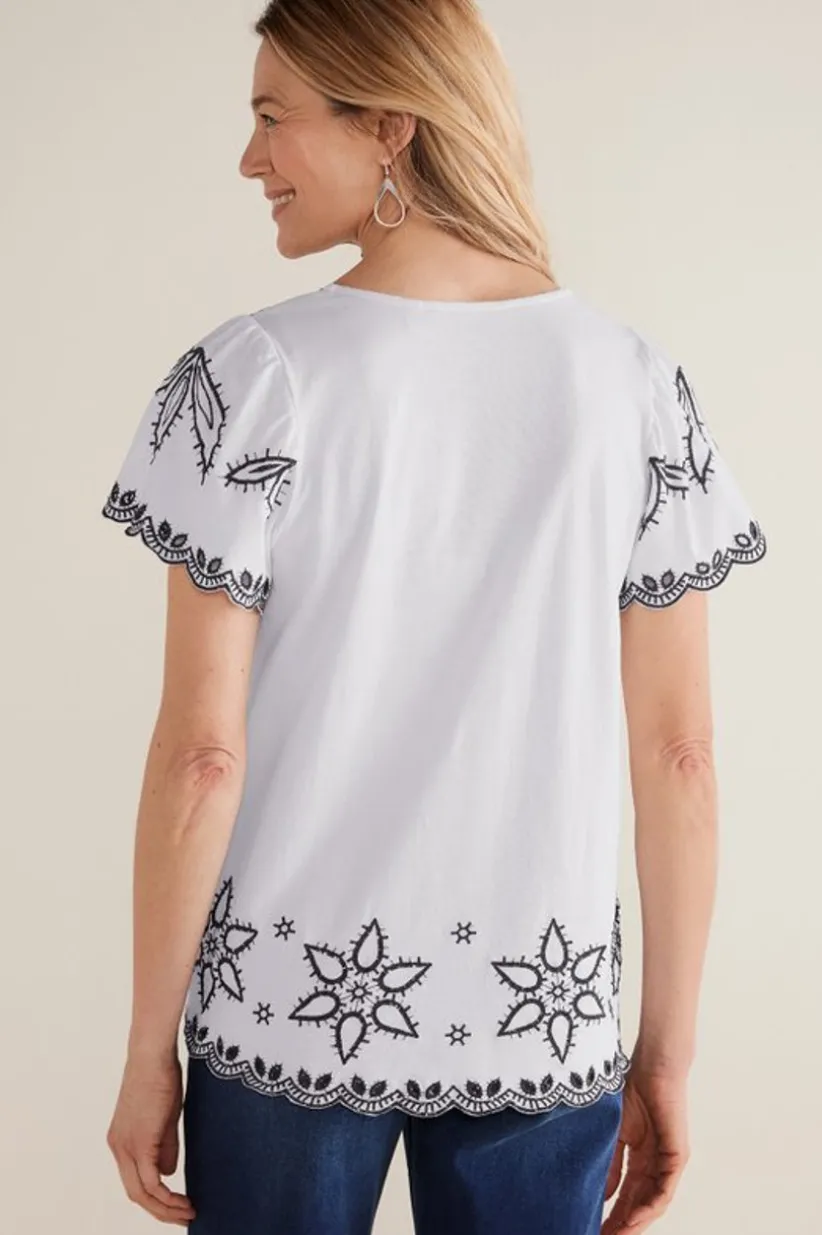 Teres Embroidered Tee