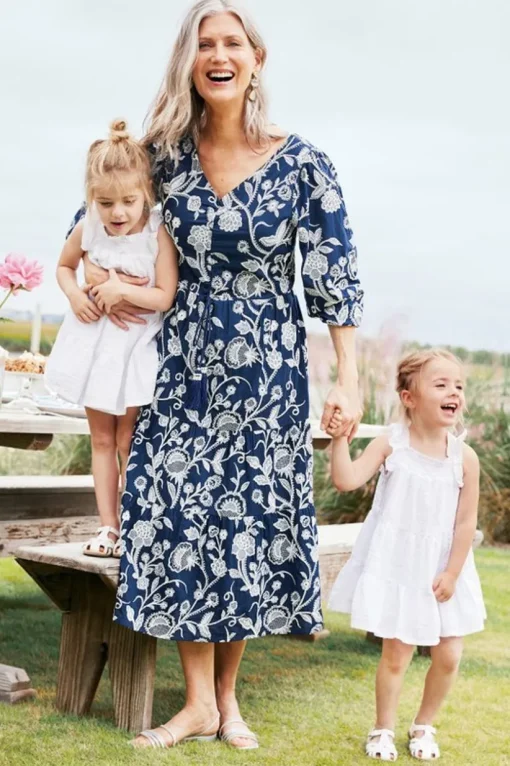 Tilda Embroidered Midi Dress