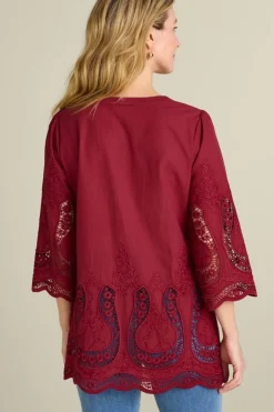 Trella Eyelet Top