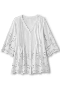 Trella Eyelet Top