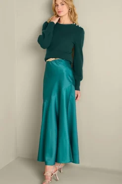 Tyla Button Shoulder Sweater