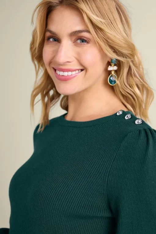 Tyla Button Shoulder Sweater