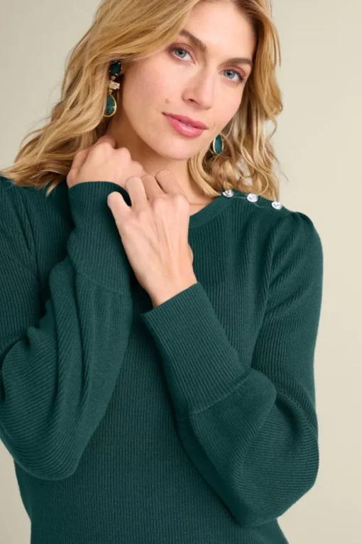 Tyla Button Shoulder Sweater