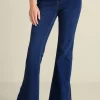 Ultimate Denim Slit Hem Flare Jeans