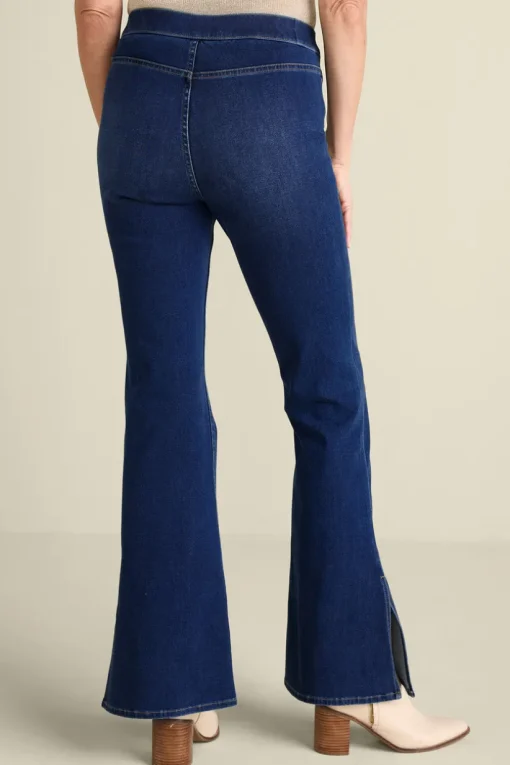 Ultimate Denim Slit Hem Flare Jeans